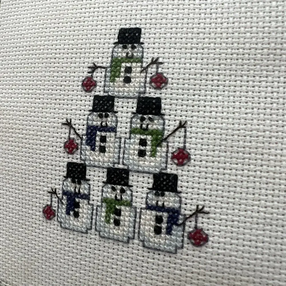 Handmade snowman christmas